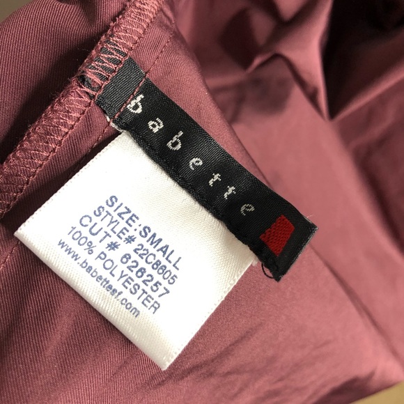 Babette Wine Color Deep V Jacket - Picture 8 of 8